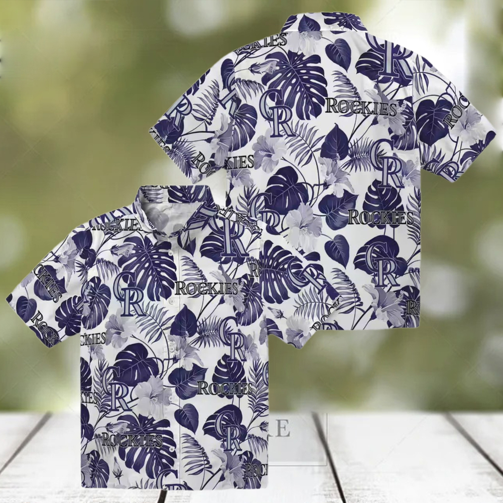 Limited Edition Colorado Rockies MLB Tropical Hawaiian Shirt Blue & White Aloha Beach Shirt Limited Edition Colorado Rockies MLB Tropical Hawaiian Shirt Blue & White Aloha Beach Shirt