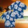 Detroit Lions Floral Pineapple Blue Hawaiian Shirt