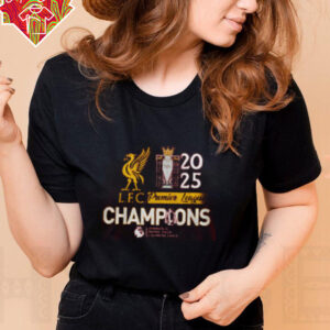 Liverpool FC 2025 Premier League Champions T Shirt Football Gifts For Uncles