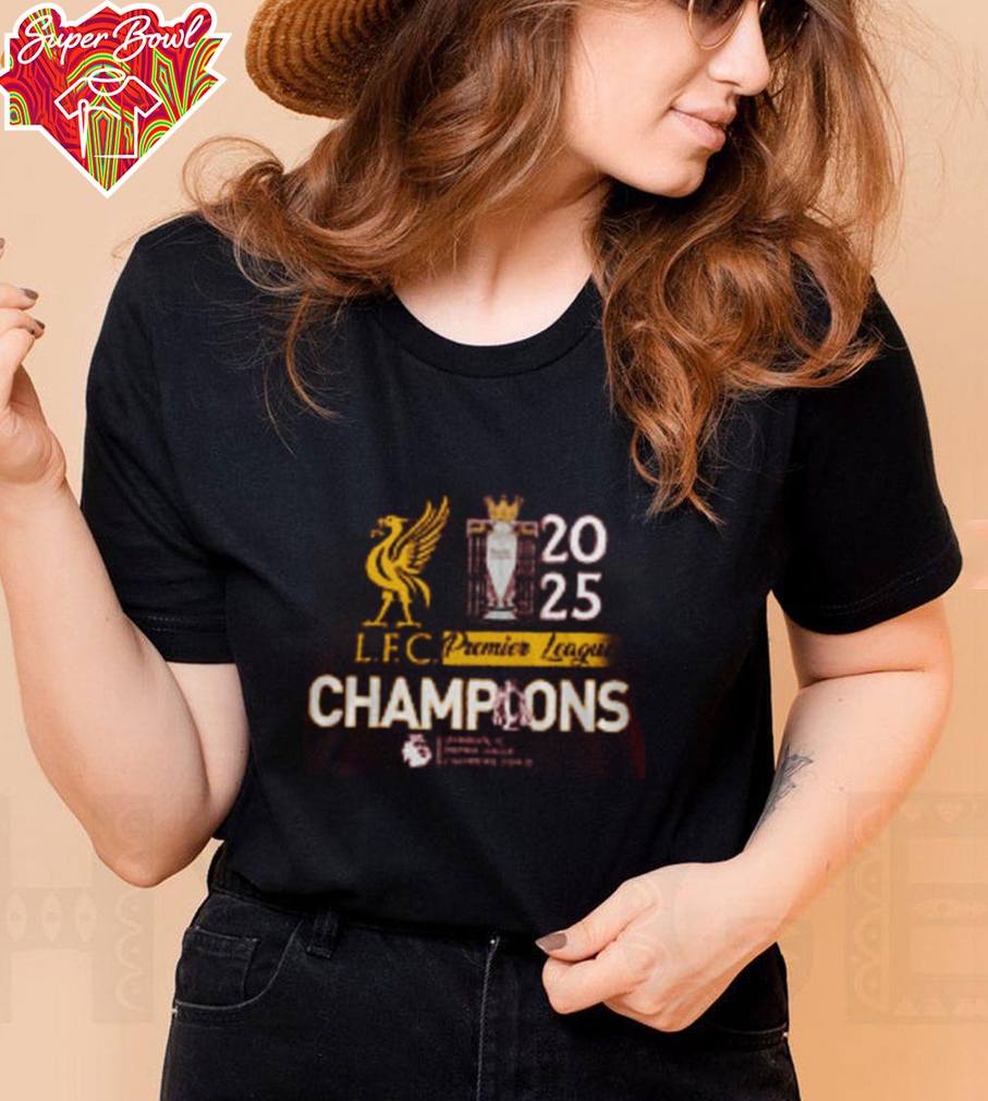 Liverpool FC 2025 Premier League Champions T Shirt Football Gifts For Uncles Liverpool FC 2025 Premier League Champions T Shirt Football Gifts For Uncles