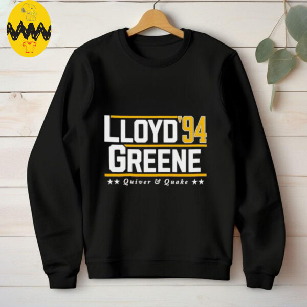 Lloyd Greene ’94 Quiver and Quake shirt