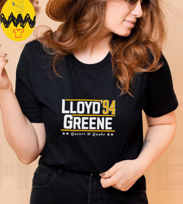 Lloyd Greene ’94 Quiver and Quake shirt