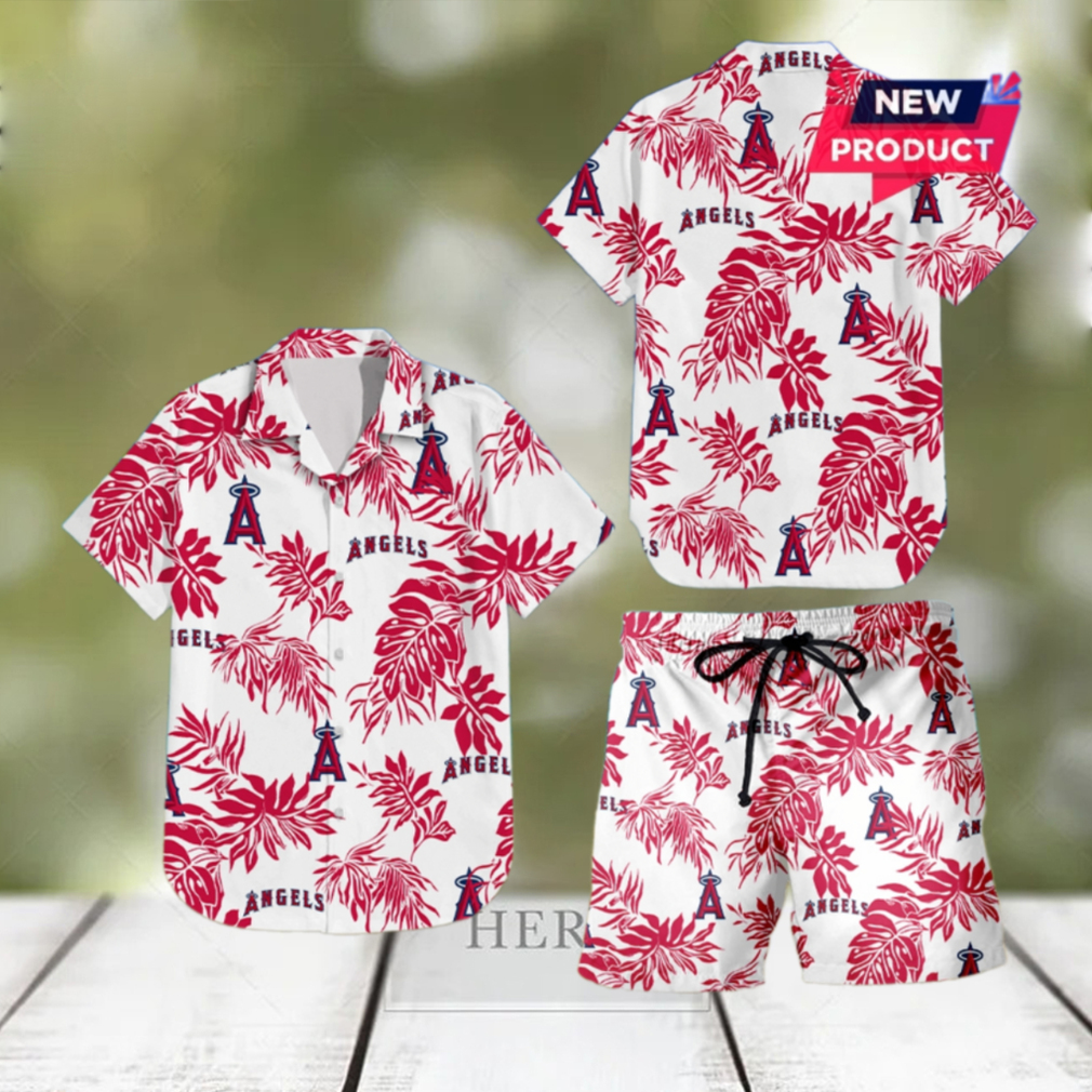 Los Angeles Angels Beach Outfit Hawaiian Shirt Los Angeles Angels Beach Outfit Hawaiian Shirt