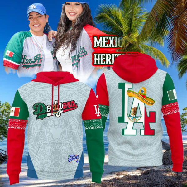 Los Angeles Dodgers Mexican Heritage Night Special Edition 2025 For Fans Hoodie