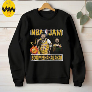 Luka Doncic Los Angeles Lakers Homage NBA Jam Tri Blend Unisex T Shirt