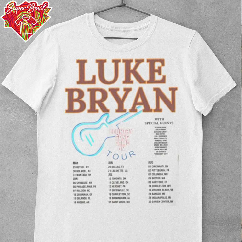Luke Bryan Song Came On Tour 2025 T Shirt Luke Bryan Song Came On Tour 2025 T Shirt