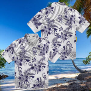 MLB Colorado Rockies Aloha Shirt, Tropical Hibiscus Palm Leaves Hawaiian Shirt for Baseball Fans