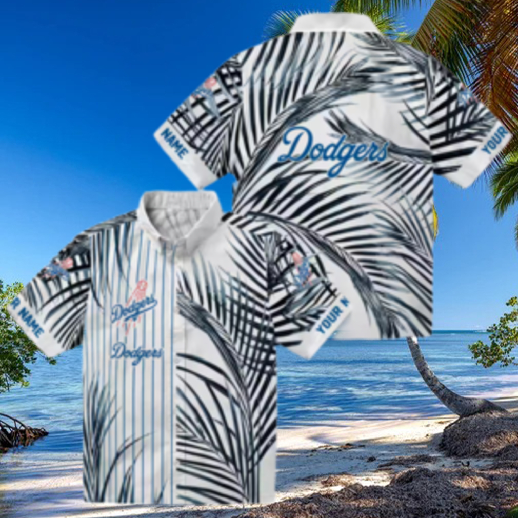 MLB Los Angeles Dodgers Beach Button Up Shirt Summer Palm Tree Print for Fans MLB Los Angeles Dodgers Beach Button Up Shirt Summer Palm Tree Print for Fans