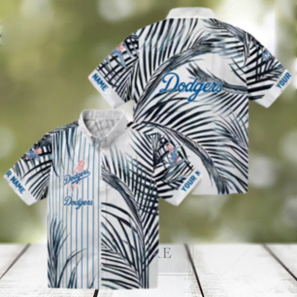MLB Los Angeles Dodgers Beach Button Up Shirt Summer Palm Tree Print for Fans MLB Los Angeles Dodgers Beach Button Up Shirt Summer Palm Tree Print for Fans