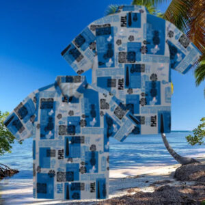 MLB Los Angeles Dodgers Blue Hawaiian Shirt   Tribal Summer Vacation Outfit