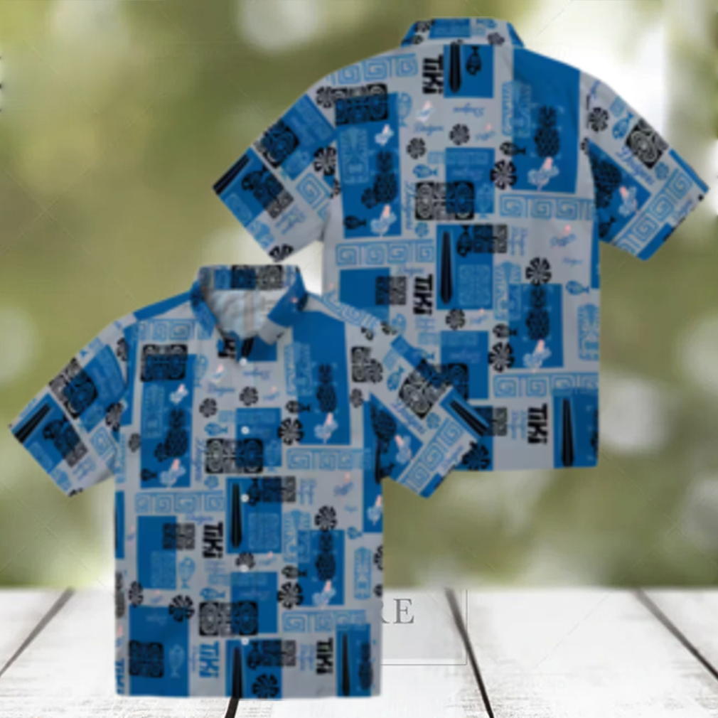 MLB Los Angeles Dodgers Blue Hawaiian Shirt Tribal Summer Vacation Outfit MLB Los Angeles Dodgers Blue Hawaiian Shirt Tribal Summer Vacation Outfit