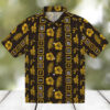 MLB San Diego Padres Hawaiian Shirt   Brown Palm Print for Tailgate Party