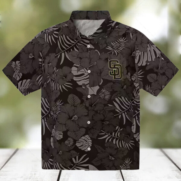MLB San Diego Padres Jungle Vibes Brown Hawaiian Shirt   Summer Beach Shirt for Fans