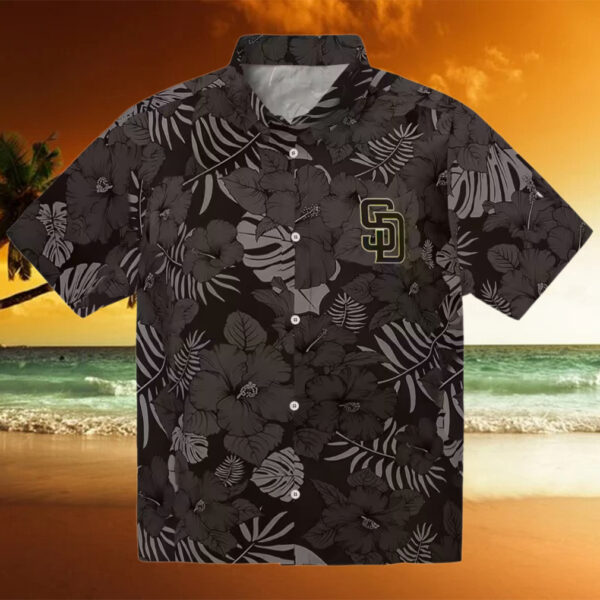 MLB San Diego Padres Jungle Vibes Brown Hawaiian Shirt   Summer Beach Shirt for Fans