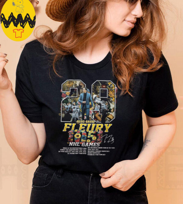 Marc Andre Fleury 1051 NHL Game Signature Unisex T Shirt