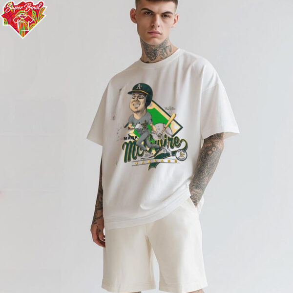 Mark McGuire Oakland A’s Athletics caricature vintage shirt