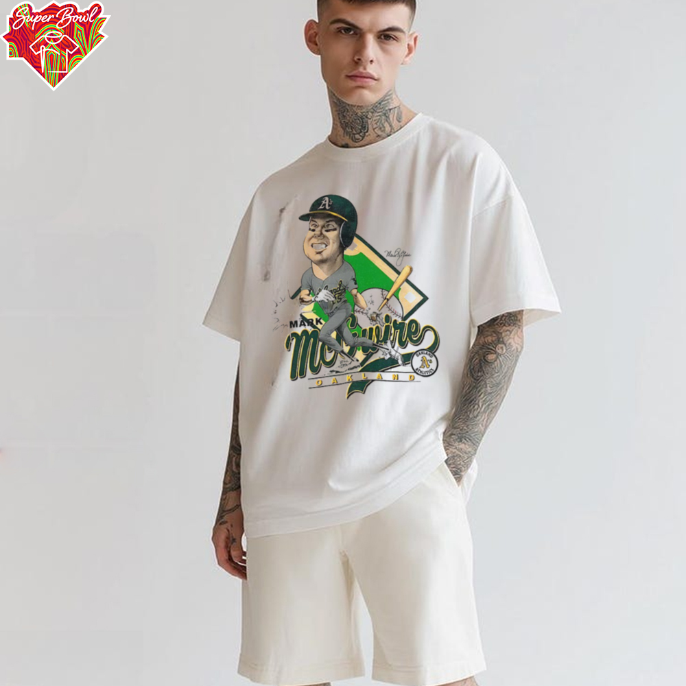 Mark McGuire Oakland A’s Athletics caricature vintage shirt Mark McGuire Oakland A’s Athletics caricature vintage shirt