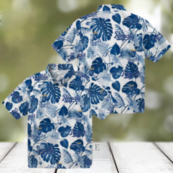Men’s Kansas City Royals Floral Hawaiian Shirt   Limited Edition Baseball Fan Apparel