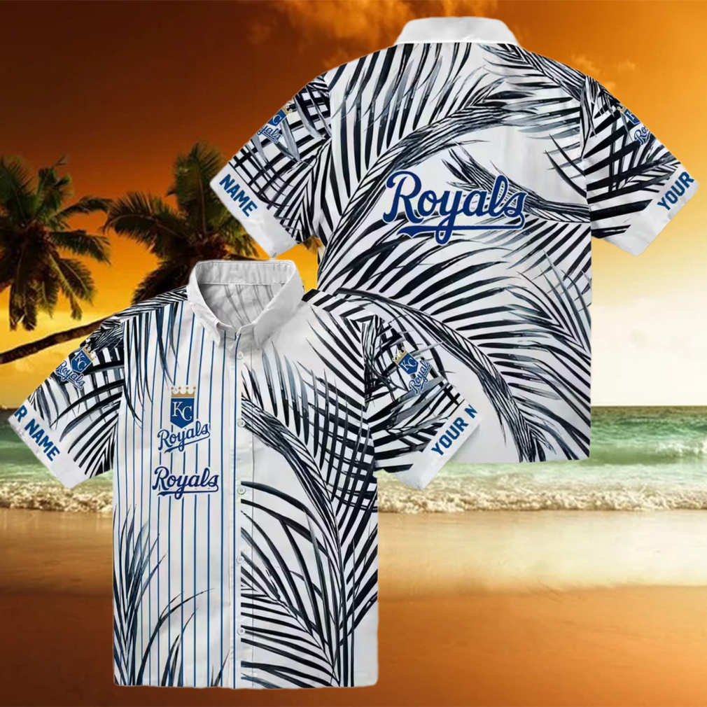 Men's Kansas City Royals Tropical Hawaiian Shirt Palm Stripes, Royal Blue, Limited Edition Men's Kansas City Royals Tropical Hawaiian Shirt Palm Stripes, Royal Blue, Limited Edition