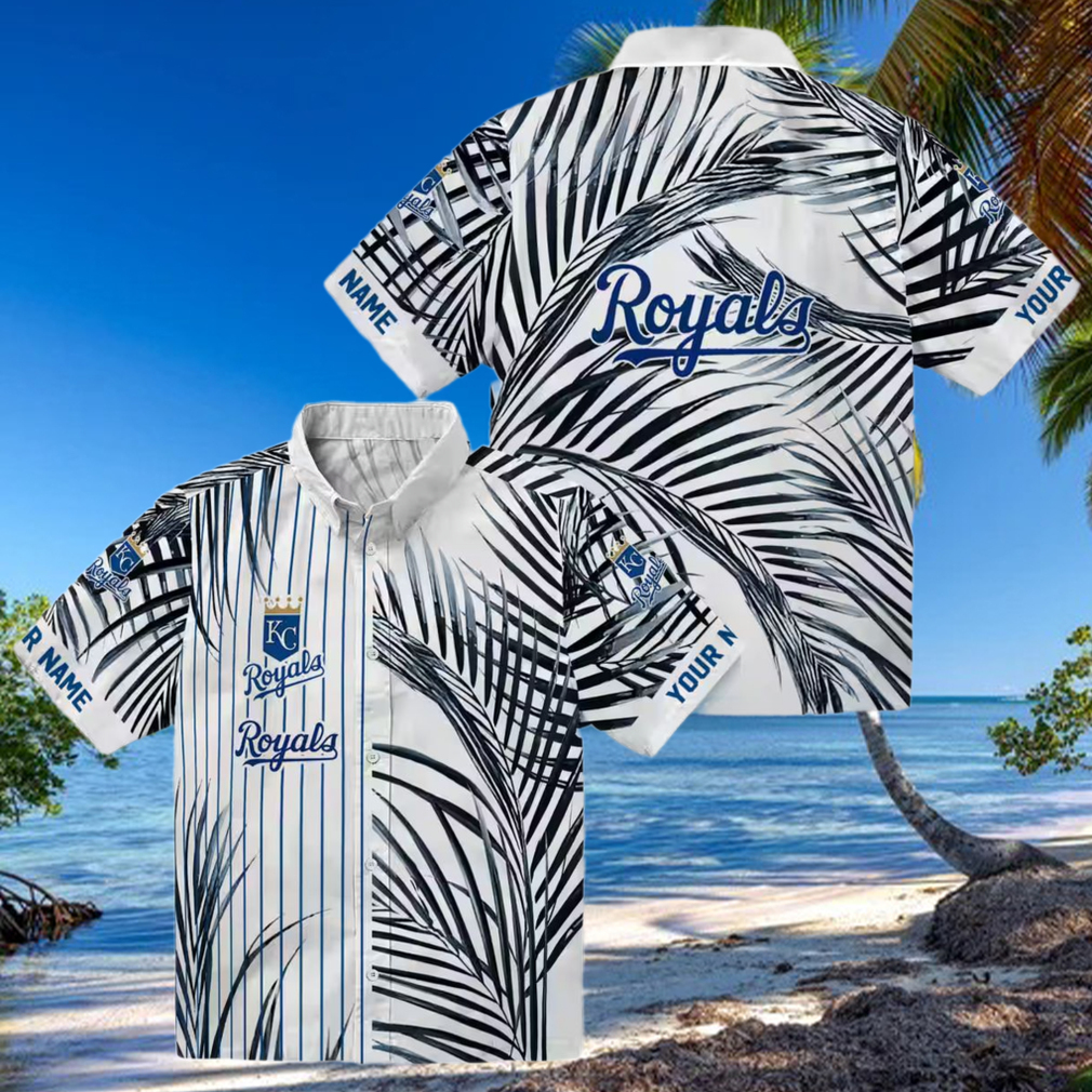 Men's Kansas City Royals Tropical Hawaiian Shirt Palm Stripes, Royal Blue, Limited Edition Men's Kansas City Royals Tropical Hawaiian Shirt Palm Stripes, Royal Blue, Limited Edition