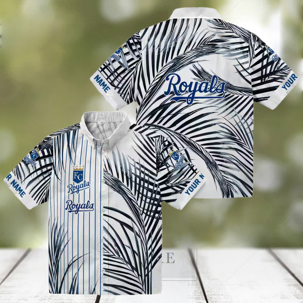 Men's Kansas City Royals Tropical Hawaiian Shirt Palm Stripes, Royal Blue, Limited Edition Men's Kansas City Royals Tropical Hawaiian Shirt Palm Stripes, Royal Blue, Limited Edition