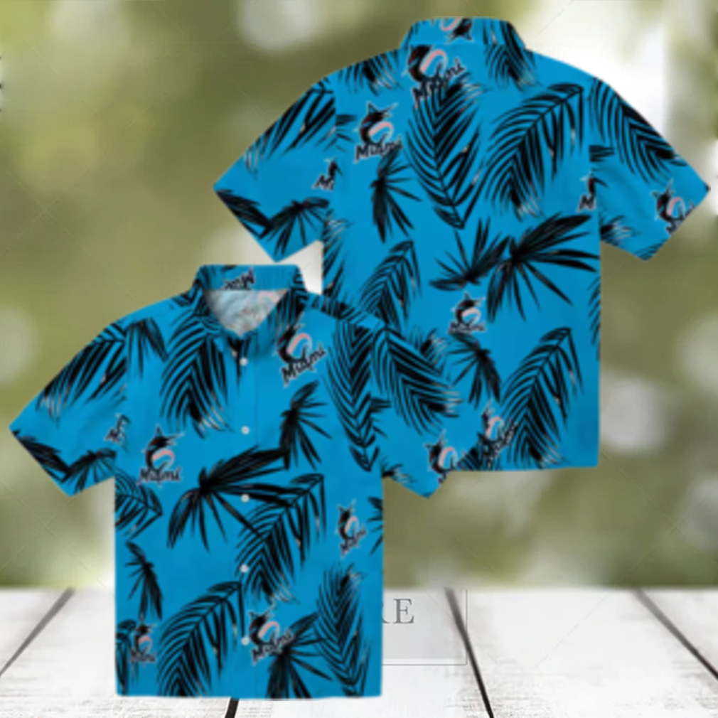 Men’s Miami Marlins Tropical Hawaiian Shirt Summer Palm Leaf MLB Fan Gear Men’s Miami Marlins Tropical Hawaiian Shirt Summer Palm Leaf MLB Fan Gear