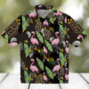 Men’s San Diego Padres Tropical Shirt   Brown Flamingo Summer Apparel