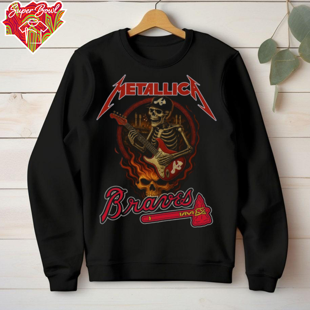 Metallica Braves T Shirt Unique Gifts For Baseball Fans Metallica Braves T Shirt Unique Gifts For Baseball Fans