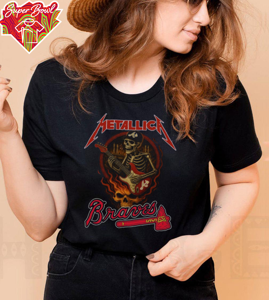 Metallica Braves T Shirt Unique Gifts For Baseball Fans Metallica Braves T Shirt Unique Gifts For Baseball Fans