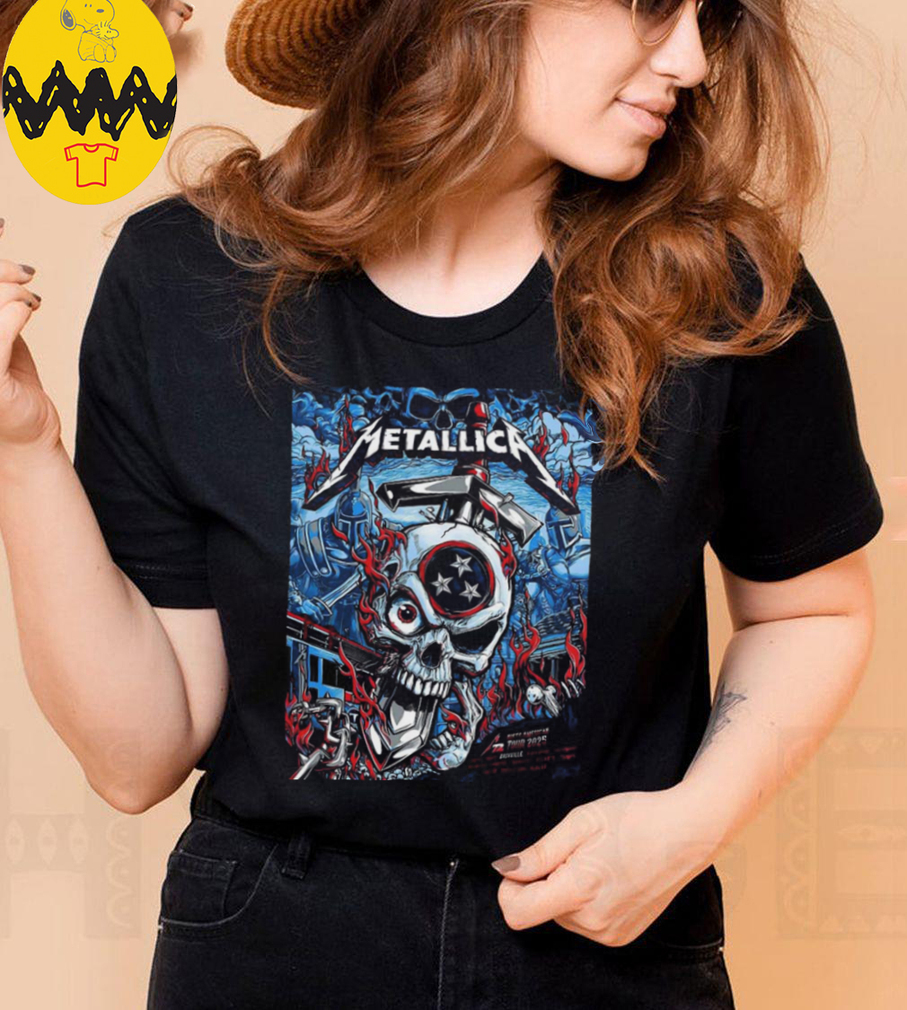 Metallica M72 Nashville Event Poster North American Tour 2025 Schedule Location Unisex T Shirt Metallica M72 Nashville Event Poster North American Tour 2025 Schedule Location Unisex T Shirt