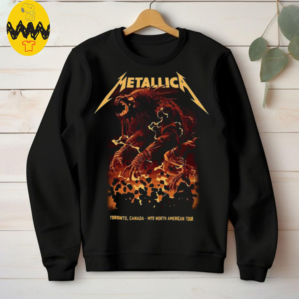 Metallica M72 Toronto Canada Night 2 At Rogers Centre On April 26 2025 M72 North American Tour Two Sided Unisex T Shirt Metallica M72 Toronto Canada Night 2 At Rogers Centre On April 26 2025 M72 North American Tour Two Sided Unisex T Shirt