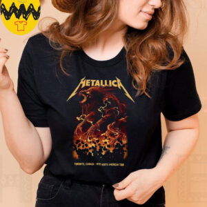 Metallica M72 Toronto Canada Night 2 At Rogers Centre On April 26 2025 M72 North American Tour Two Sided Unisex T Shirt
