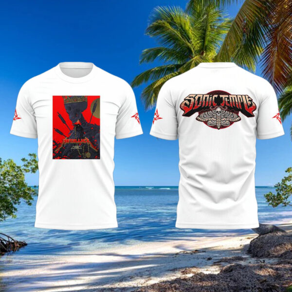 Metallica Music Concert Sonic Temple Limited Edition T shirt