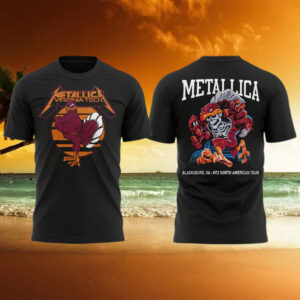 Metallica x Virginia Tech Lane Rocked T Shirt Cool Gifts For Music Lovers