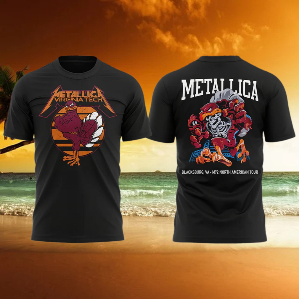 Metallica x Virginia Tech Lane Rocked T Shirt Cool Gifts For Music Lovers Metallica x Virginia Tech Lane Rocked T Shirt Cool Gifts For Music Lovers
