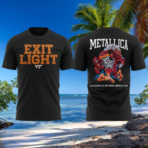 Metallica x Virginia Tech Lane Rocked T Shirt Gift For Concert Lover