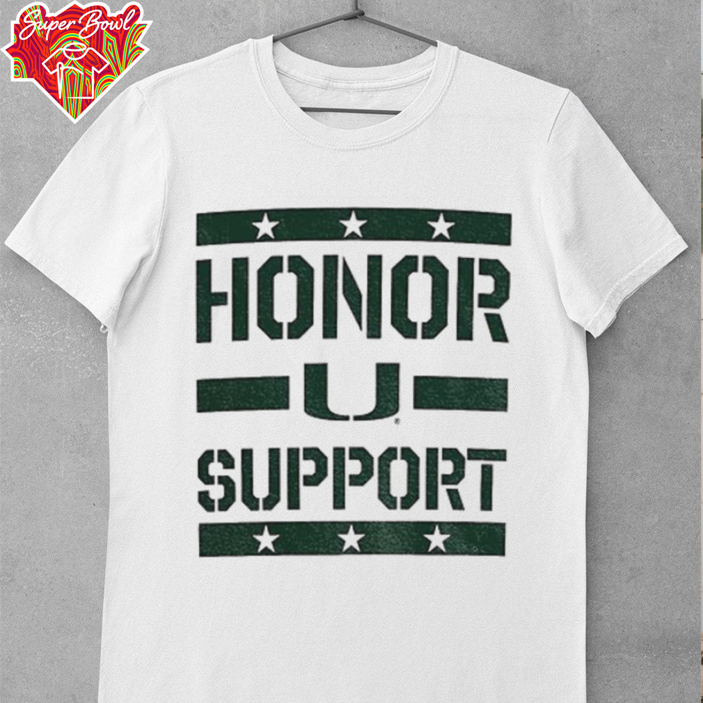 Miami Hurricanes 2025 Honor and Support shirt Miami Hurricanes 2025 Honor and Support shirt