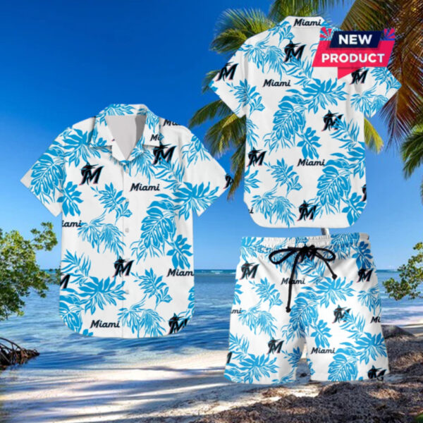 Miami Marlins Beach Outfit Hawaiian Shirt