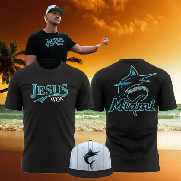 Miami Marlins Jesus Won Limited Edition T Shirt Basketball Fan Gift Ideas