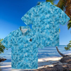 Miami Marlins Leafy Pattern Hawaiian Shirt   Official MLB Fan Gear for Summer Outings