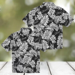 Miami Marlins Monstera Leaf Pattern Hawaiian Shirt MLB Tropical Summer Shirt for Men