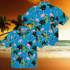 MLB Dodgers Tropical Aloha Short Sleeve Shirt   Mickey Mouse Beach Print for Men & Women