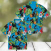 Miami Marlins Tropical Button Up Shirt   Toucan & Pineapple Aloha Style for Summer Trips