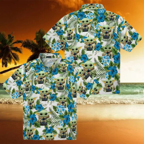 Miami Marlins Yoda Hawaiian Shirt   MLB Tropical Summer Beachwear for Men