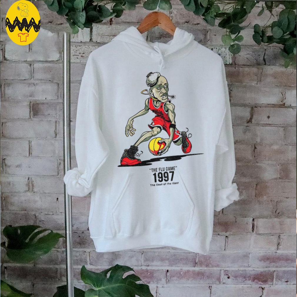 Michael Jordan Chicago Bulls NBA Basketball the flu game 1997 the illest of the illest shirt Michael Jordan Chicago Bulls NBA Basketball the flu game 1997 the illest of the illest shirt