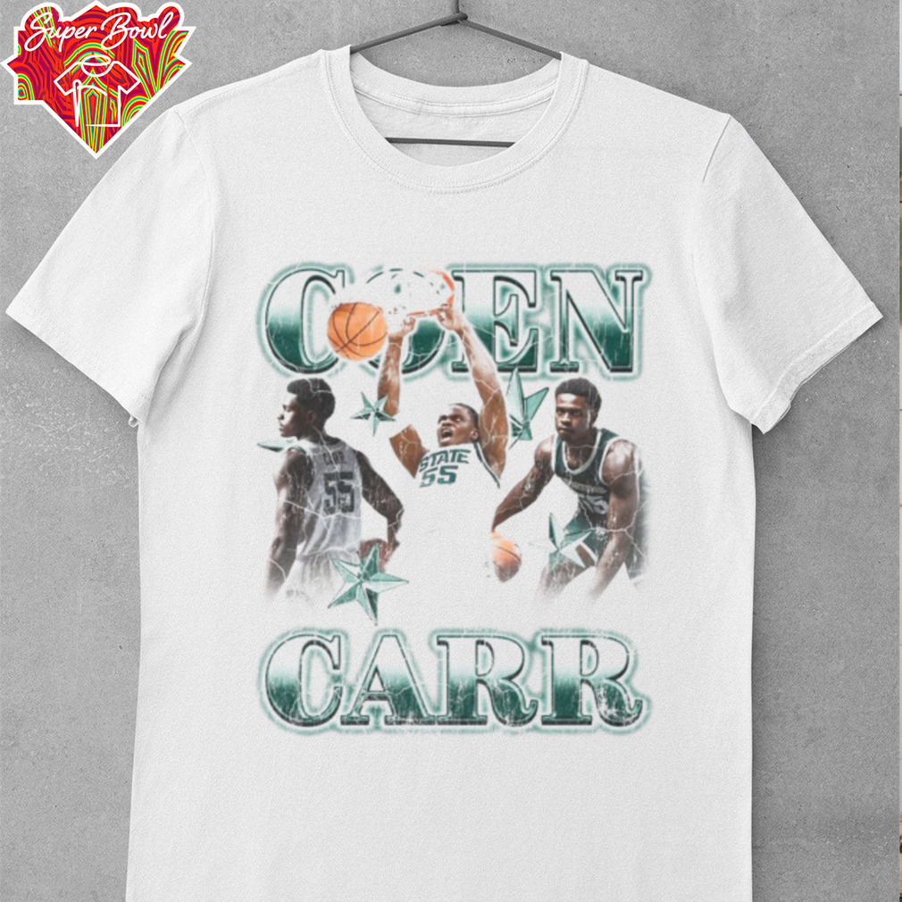 Michigan State Spartans CON CARR 55 STATE Basketball T Shirt