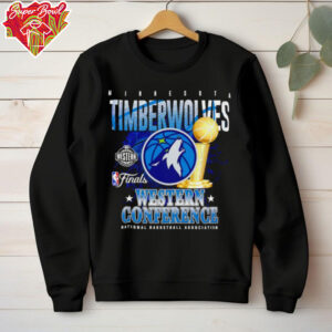 Minnesota Timberwolves 2025 NBA Western Conference Finals trophy shirt