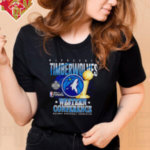Minnesota Timberwolves 2025 NBA Western Conference Finals trophy shirt