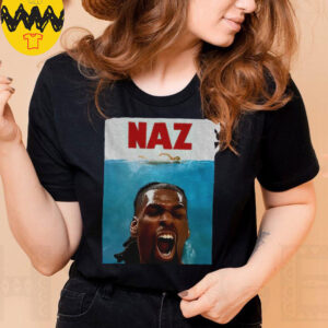 Minnesota Timberwolves Naz Reid Graphic x Jaws poster shirt