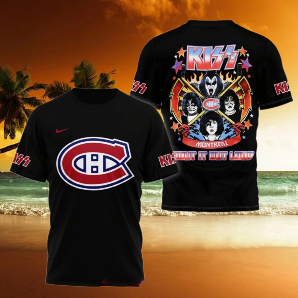 Montreal Canadiens x Kiss Band 3D T Shirt Music Gift Ideas For Guys Montreal Canadiens x Kiss Band 3D T Shirt Music Gift Ideas For Guys